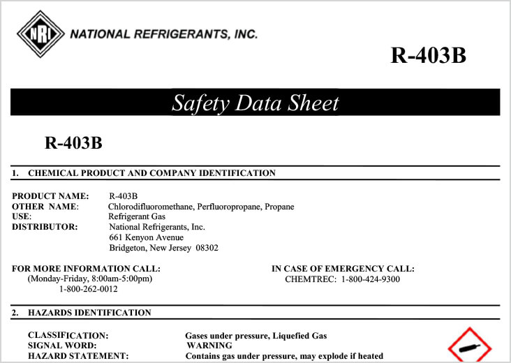 National Refrigerants, Inc. Refrigerant Distribution